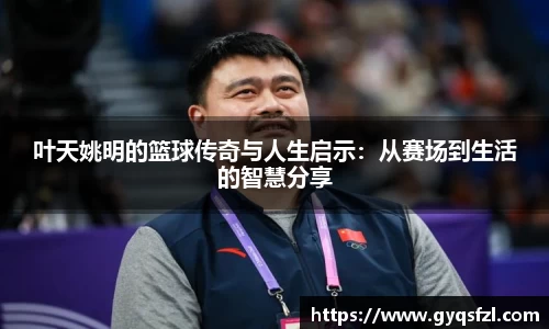 叶天姚明的篮球传奇与人生启示：从赛场到生活的智慧分享